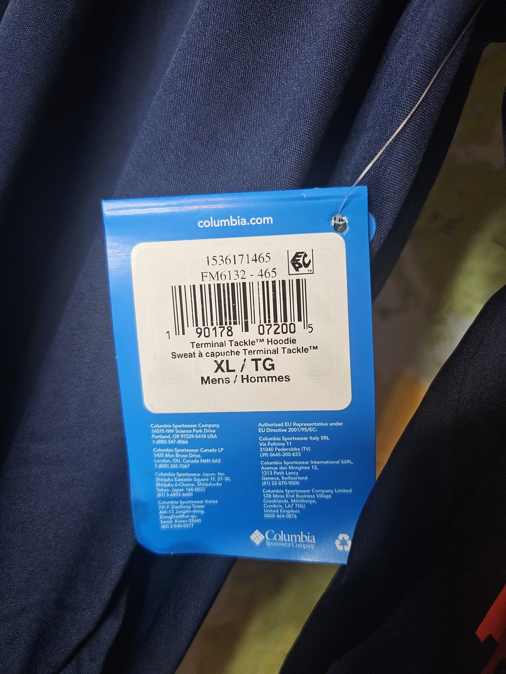 Columbia Terminal Tackle™ Hoodie - Navy Blue - Picture 2 of 5